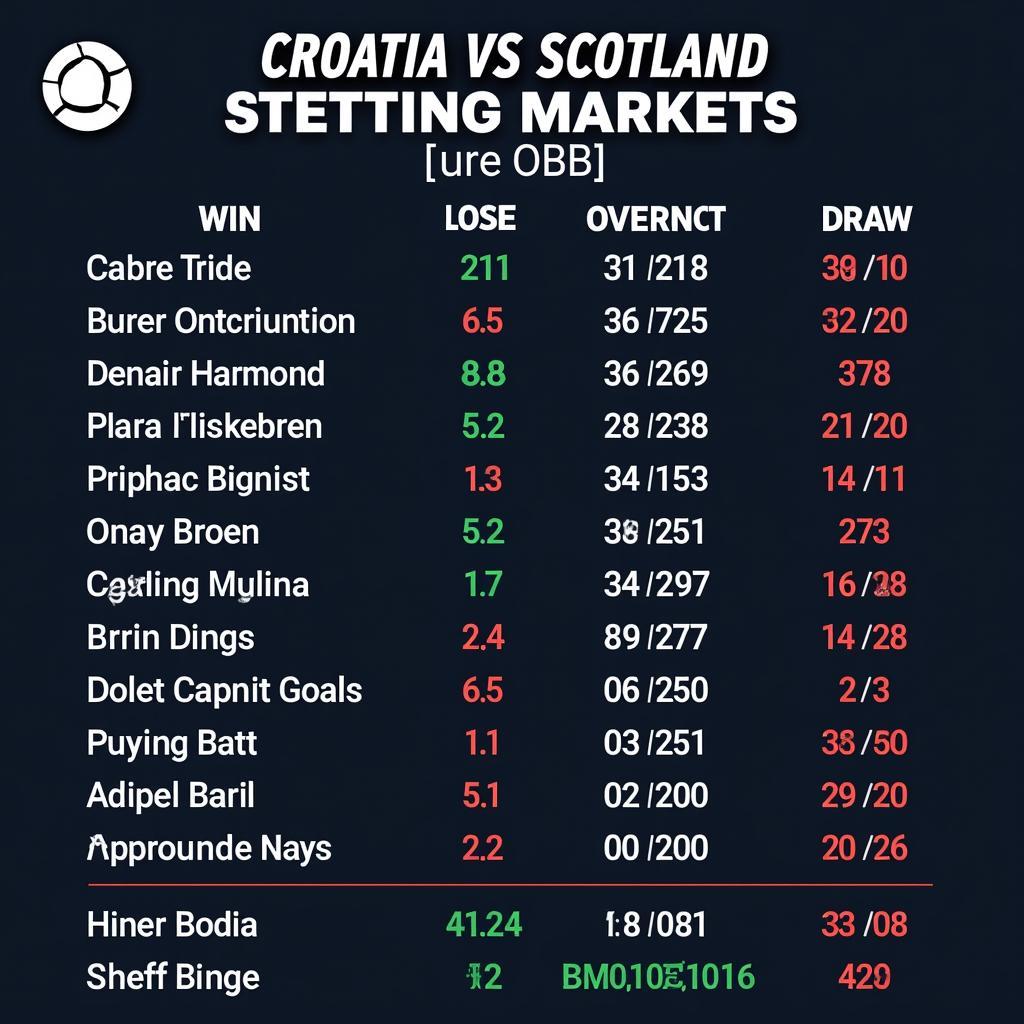 Tỷ lệ kèo Croatia vs Scotland