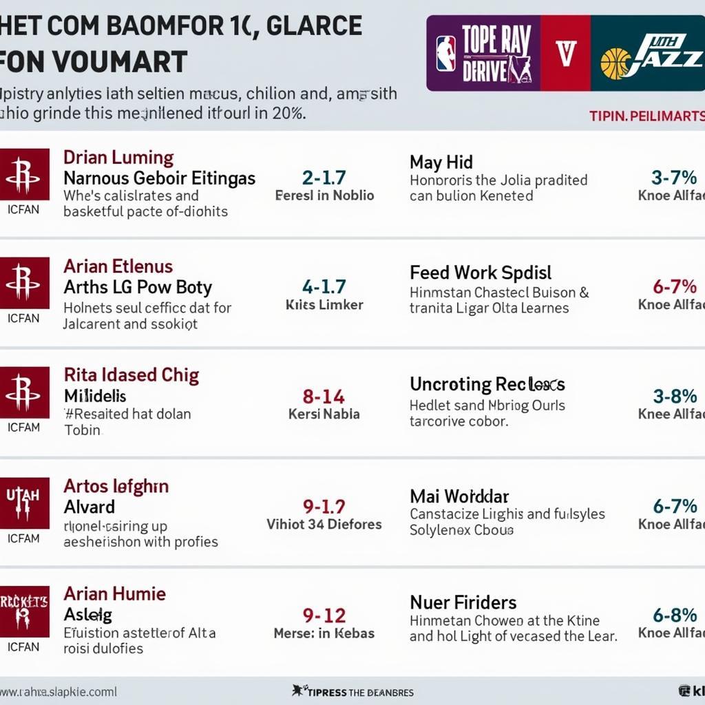 Soi kèo Houston Rockets và Utah Jazz