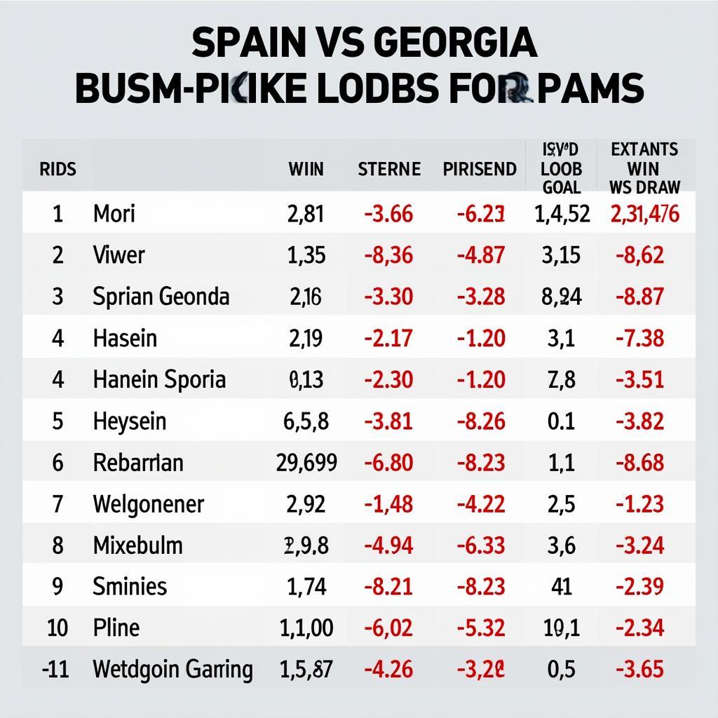 Phân tích tỷ lệ cược Tây Ban Nha vs Georgia