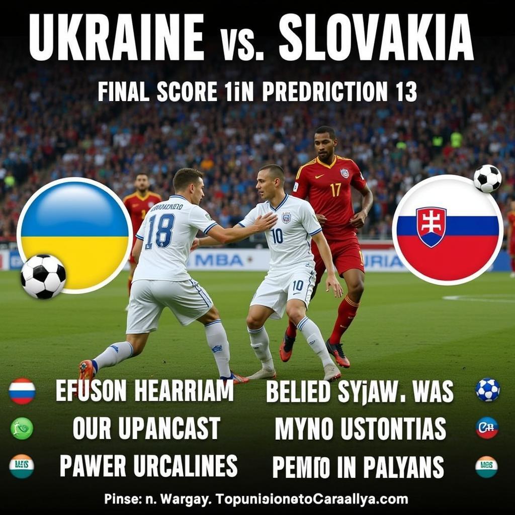 Soi kèo Ukraine vs Slovakia: Dự đoán kết quả