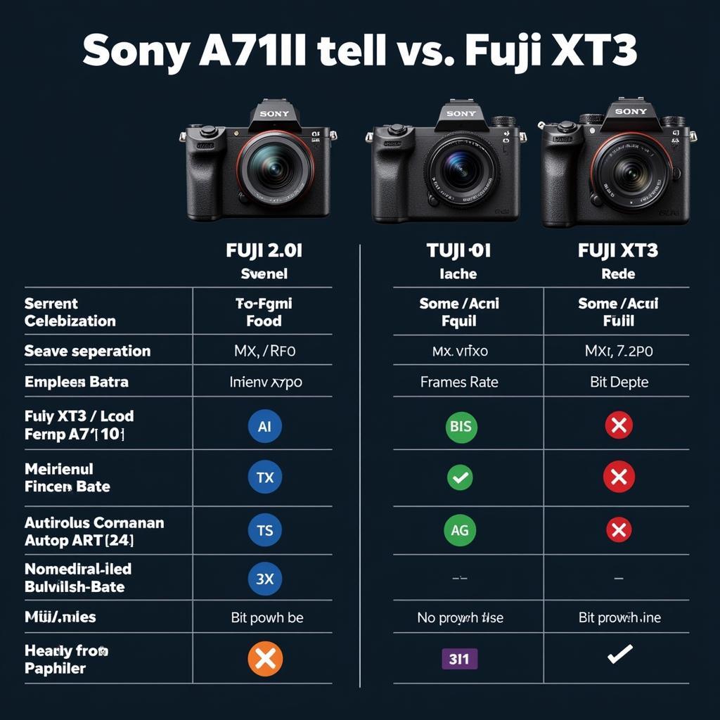 So sánh khả năng quay video giữa Sony A7III và Fuji XT3