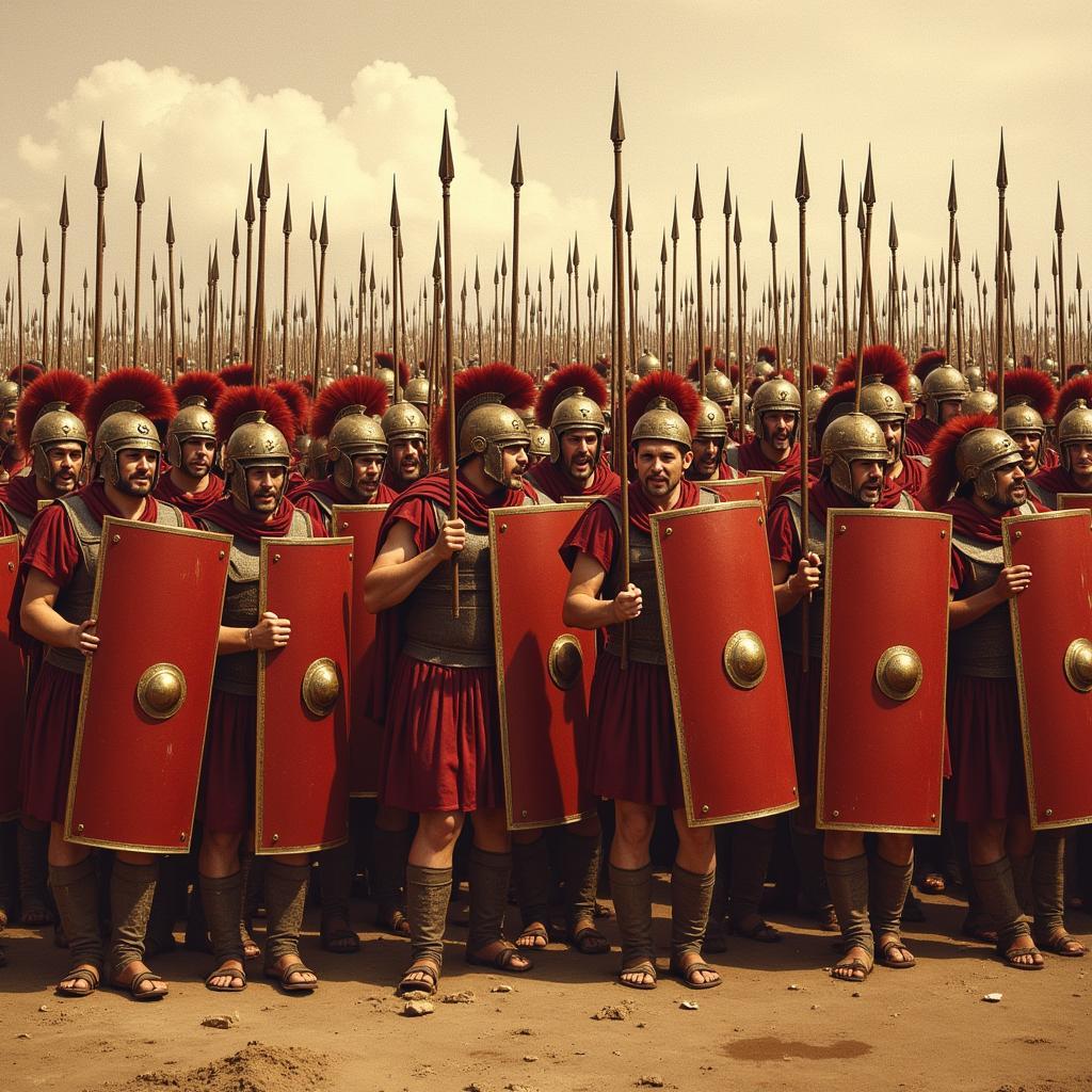 Đội hình Phalanx của quân đội Spartan