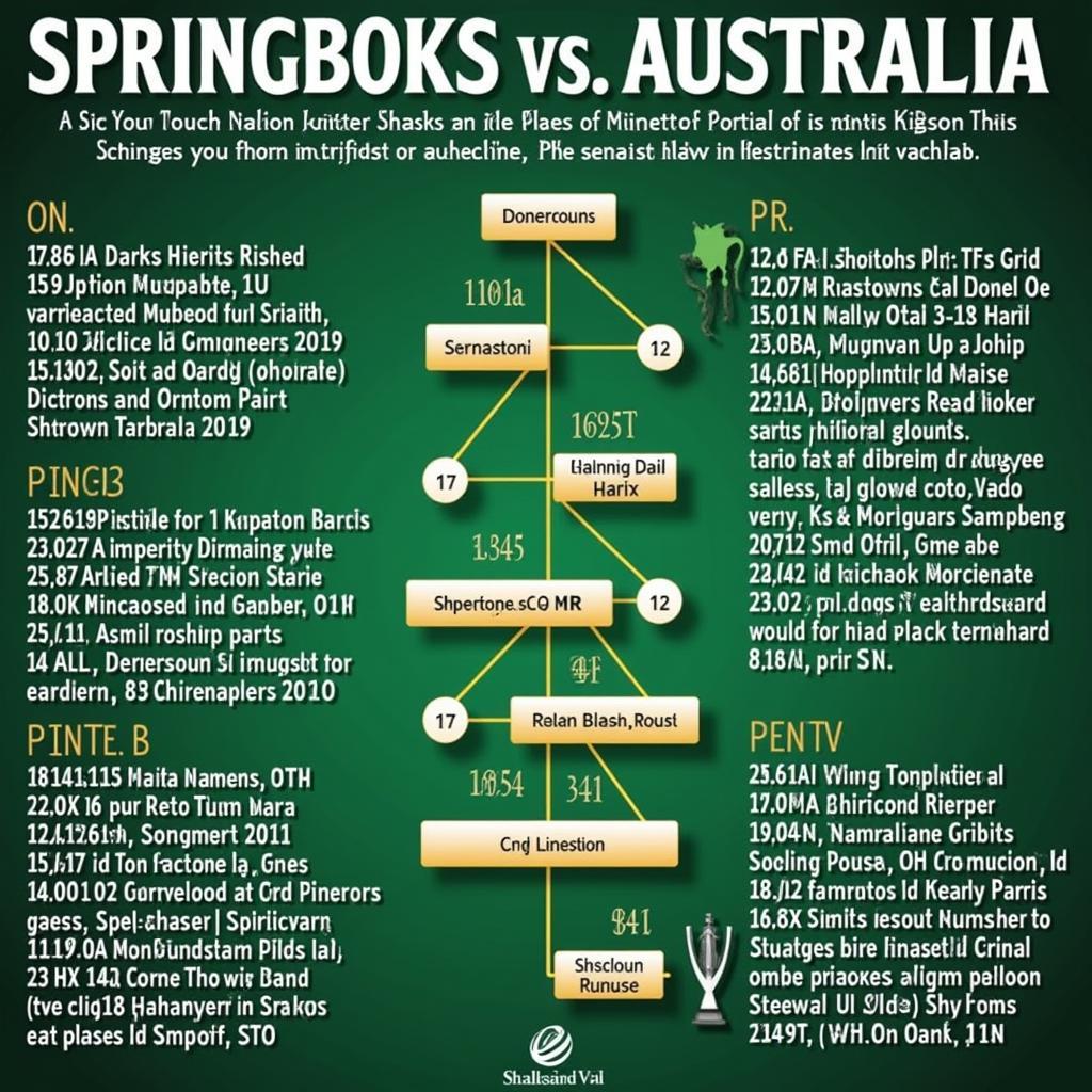 Lịch sử đối đầu Springboks và Australia