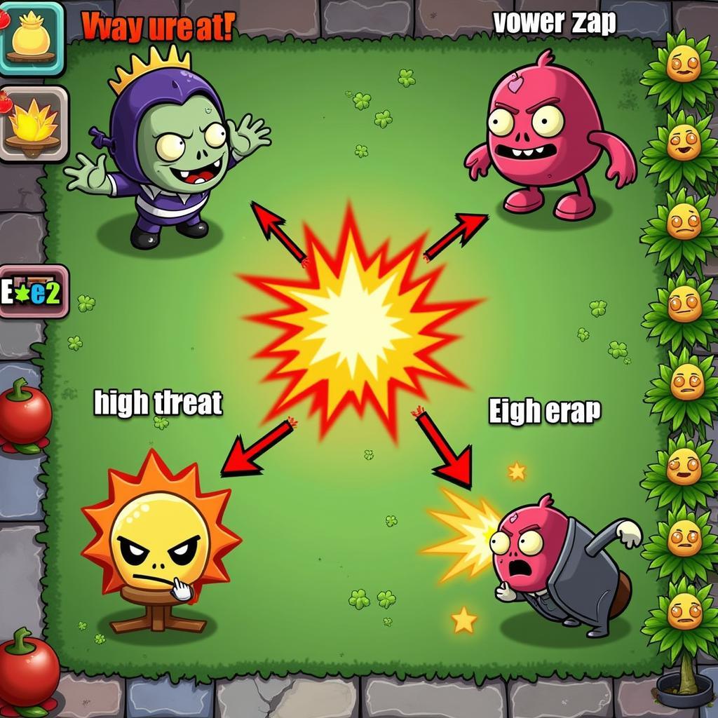 Sử dụng Power Zap hiệu quả trong Plants vs Zombies 2