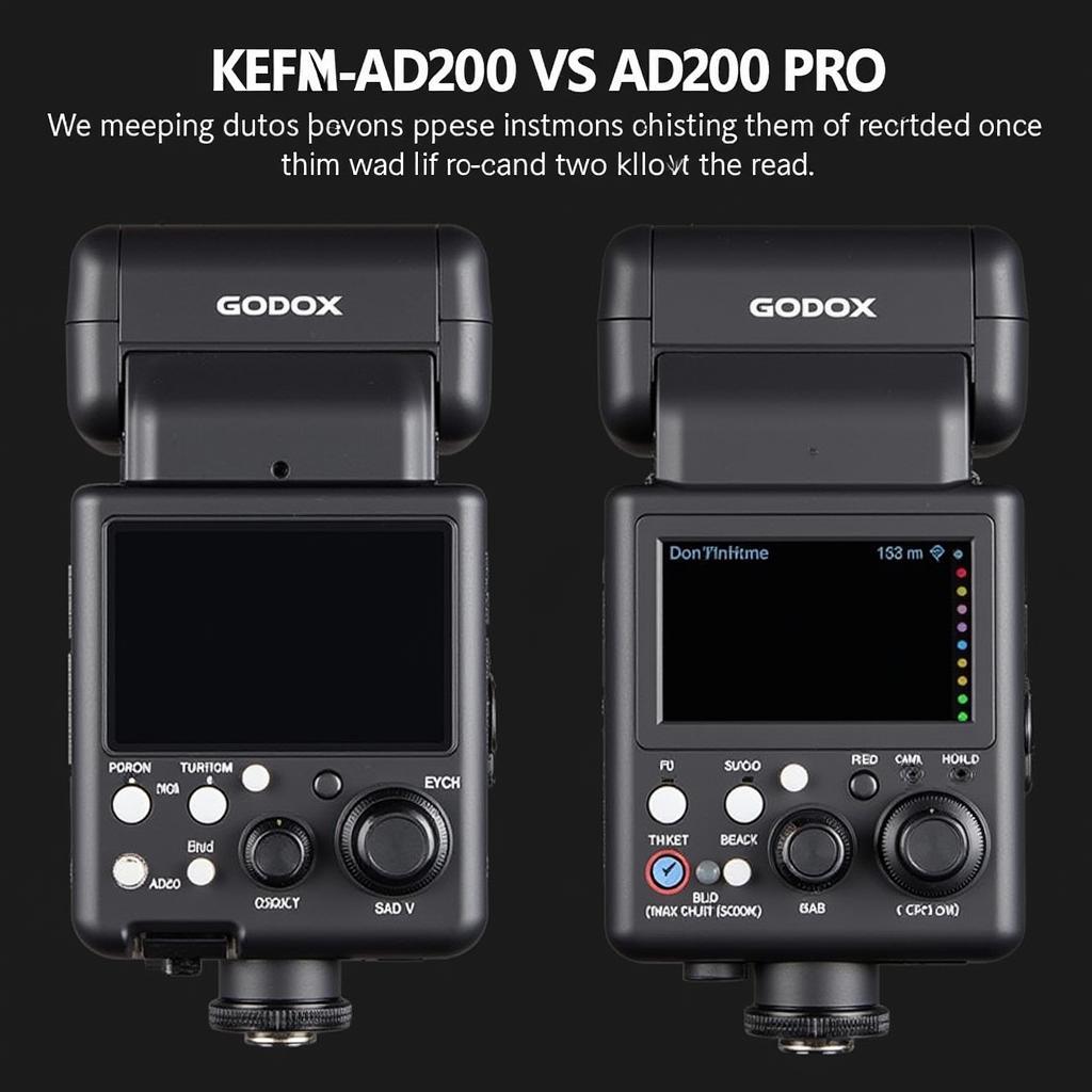 Sự khác biệt của Godox AD200 Pro và AD200