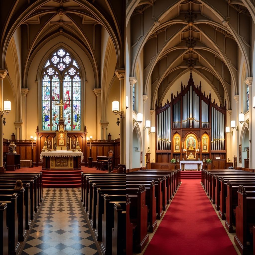 Comparison of liturgical practices between Anglican and Lutheran churches