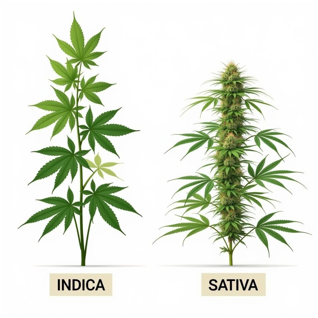 Sự khác biệt giữa Indica và Sativa