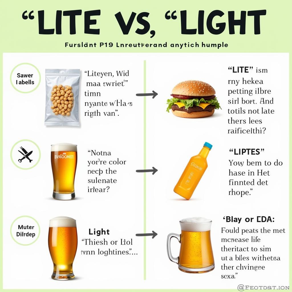 Sự khác biệt giữa "lite" và "light"