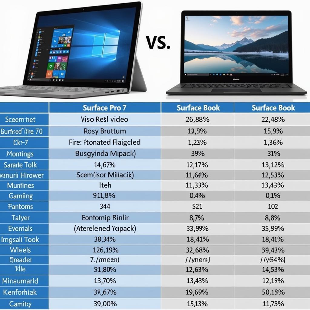 So sánh hiệu năng Surface Pro 7 và Surface Book