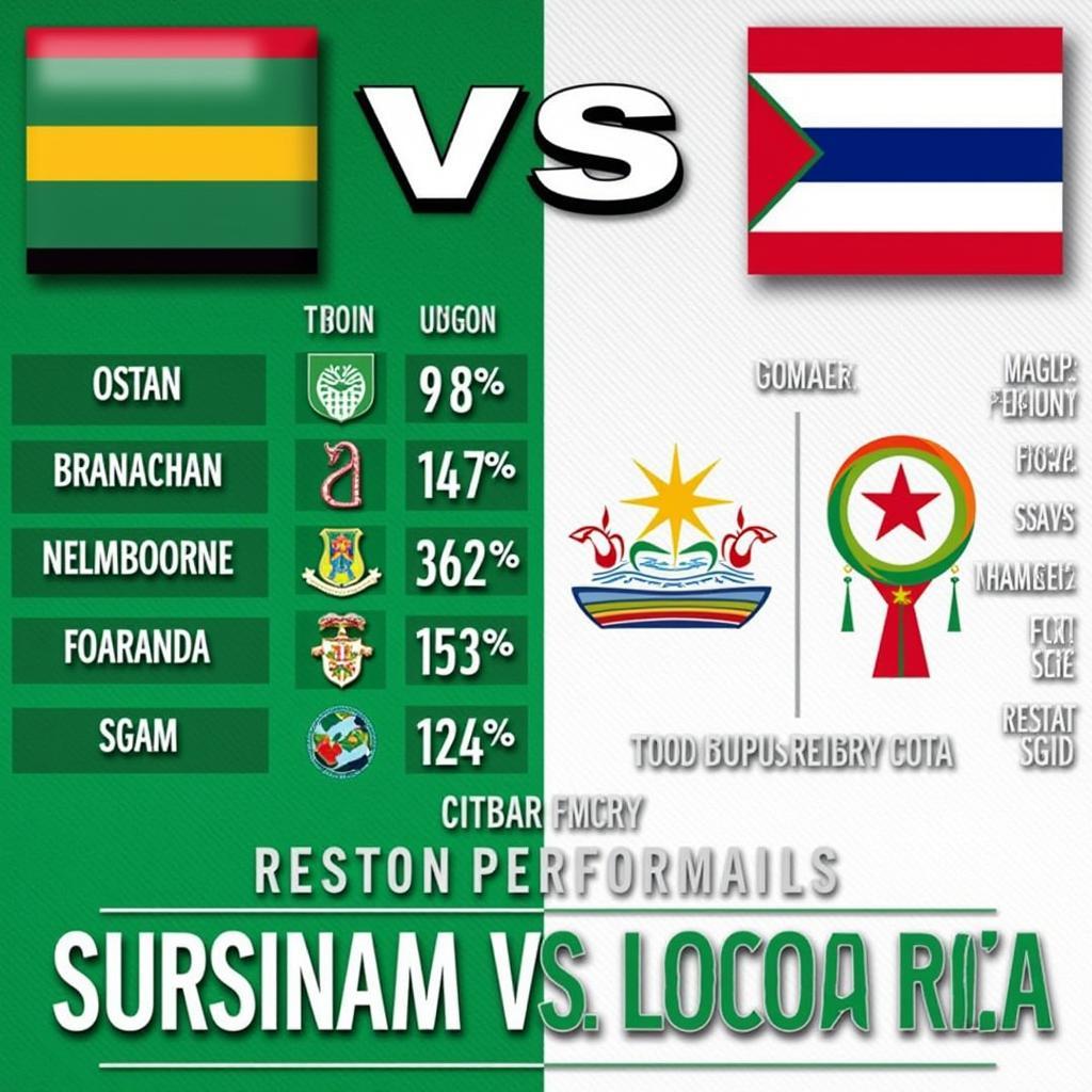 Phong độ hiện tại Suriname vs Costa Rica