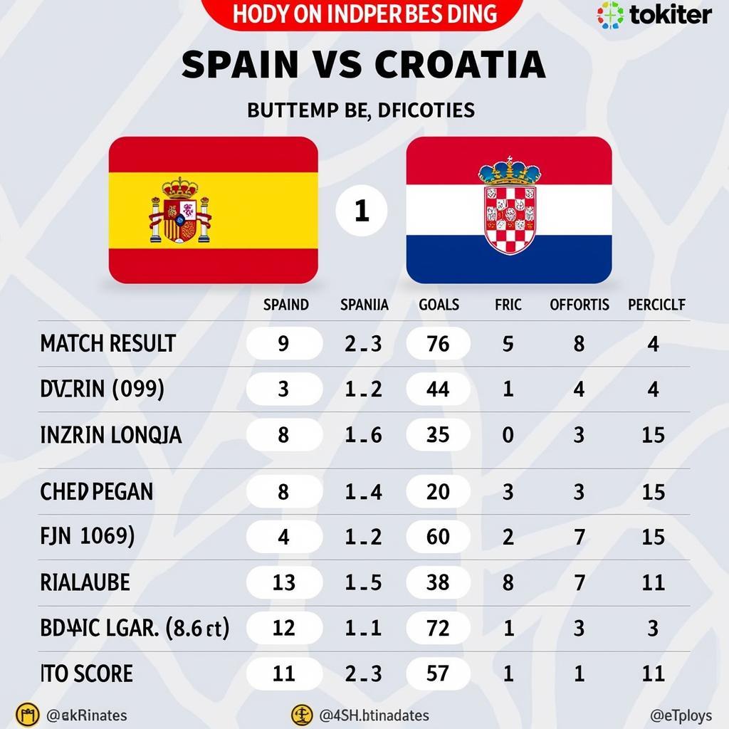 Soi kèo Tây Ban Nha vs Croatia