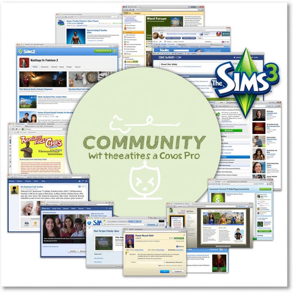 So sánh cộng đồng người chơi The Sims 2 và The Sims 3