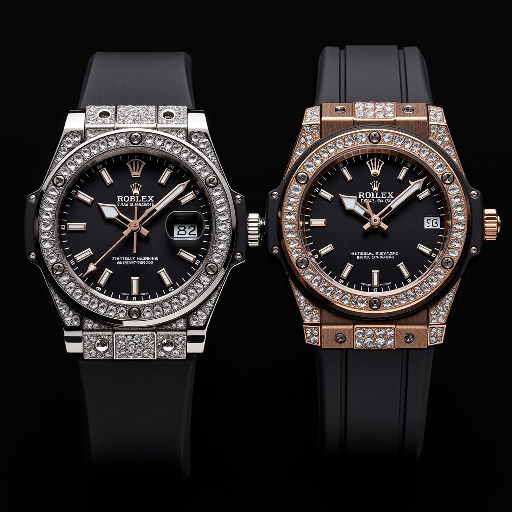 Thiết kế của đồng hồ Hublot và Rolex