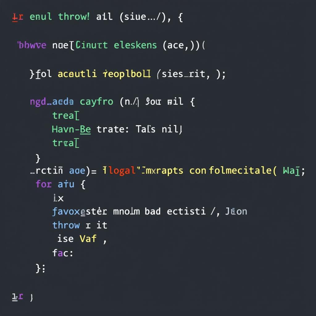 Illustrating throw keyword in Java