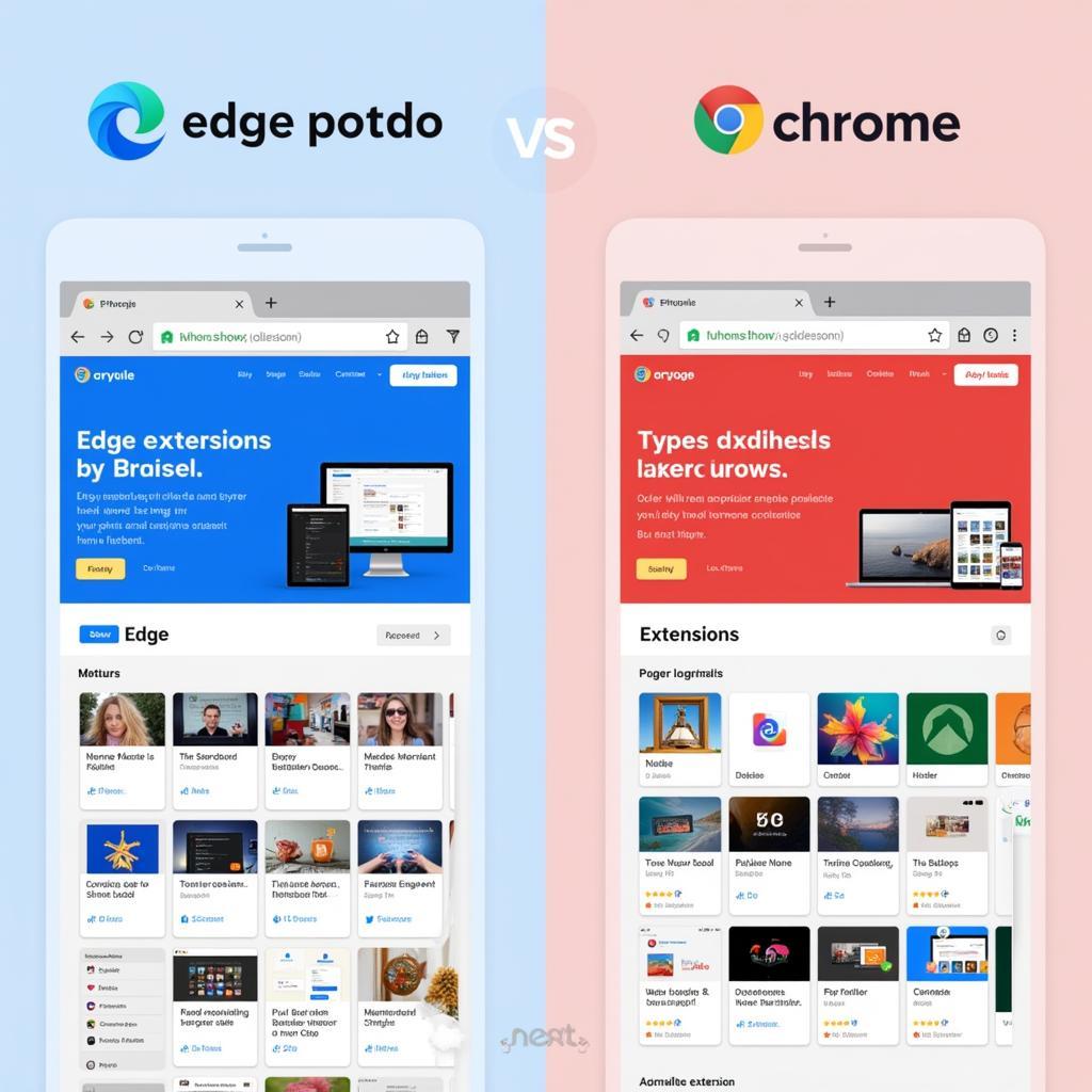 So sánh tiện ích mở rộng giữa Edge và Chrome