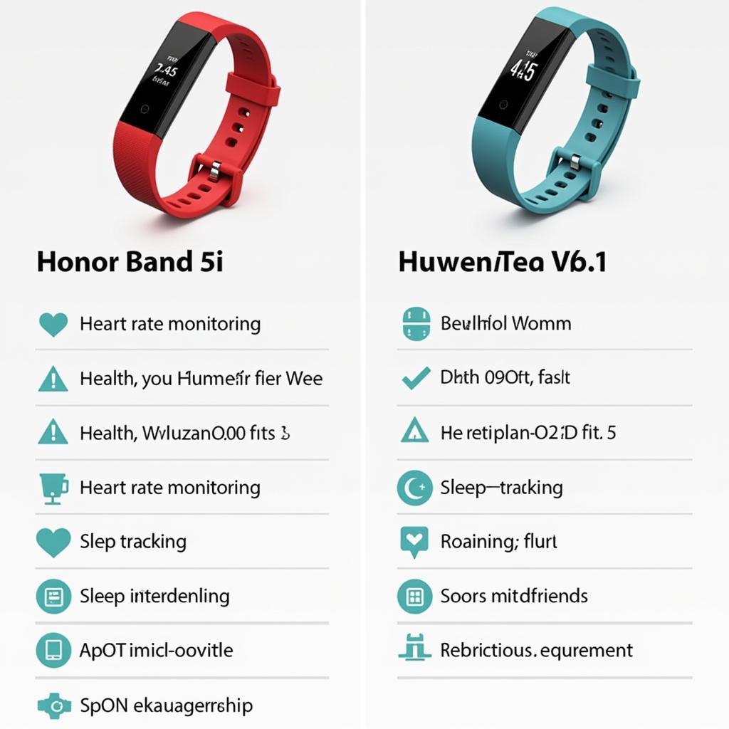 Tính năng theo dõi sức khỏe Honor Band 5i và Huawei Band 4