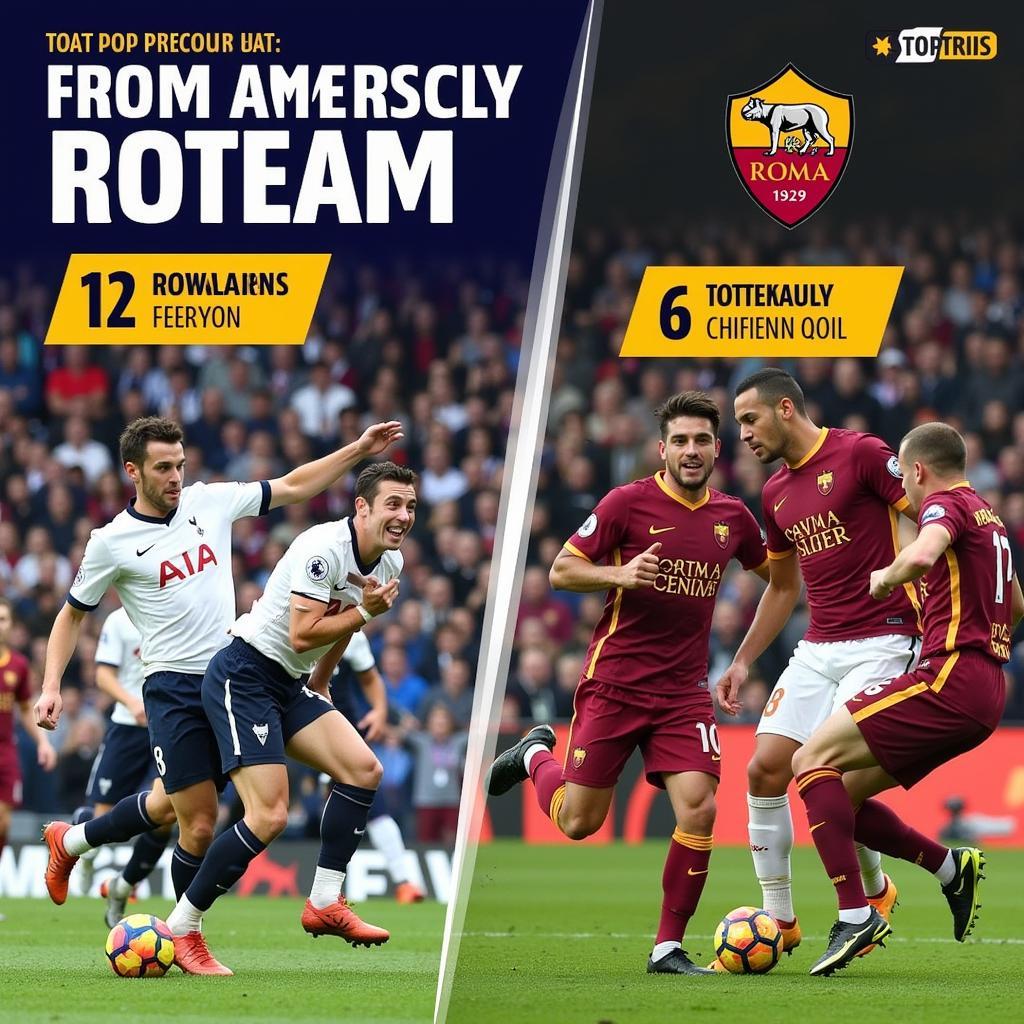 Lịch sử đối đầu Tottenham vs Roma