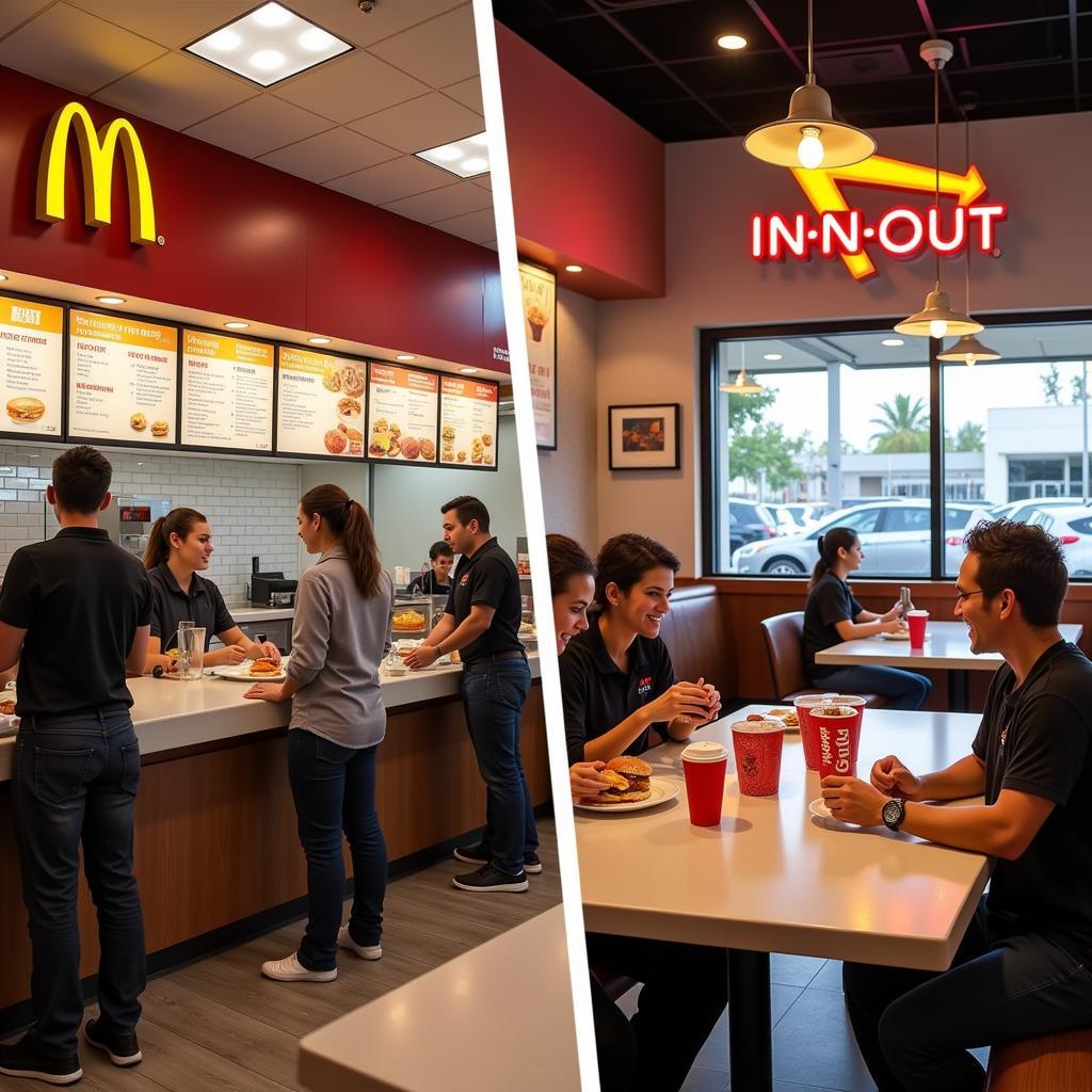 Trải nghiệm khách hàng tại McDonald's và In-N-Out