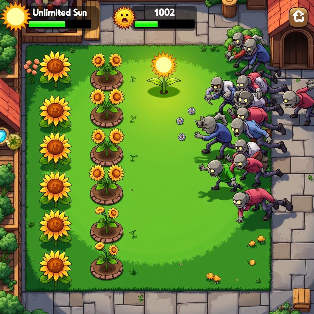 Unlimited Sun in Plants vs. Zombies PC Trainer