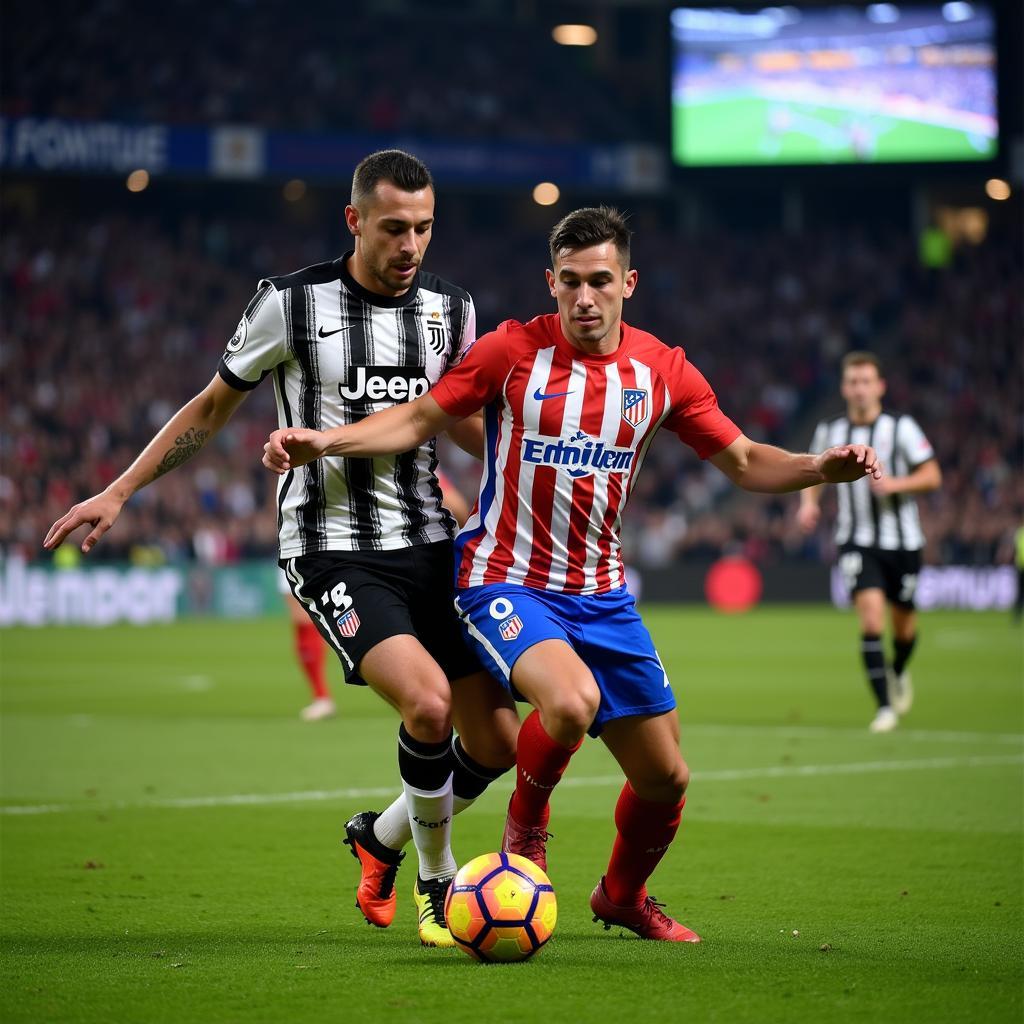 Trận đấu Juventus vs Atletico Madrid tại sân Juventus