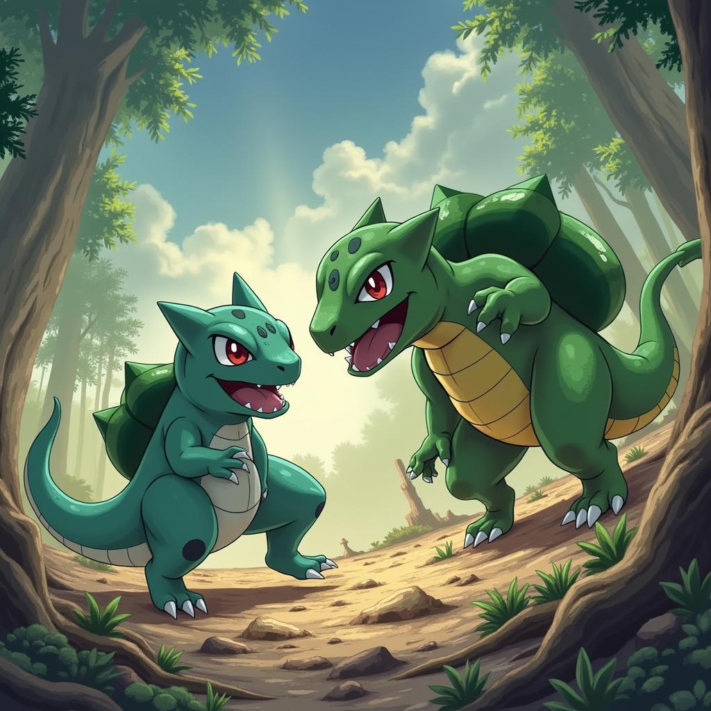 Treecko vs Bulbasaur - Pokémon Đối Đầu