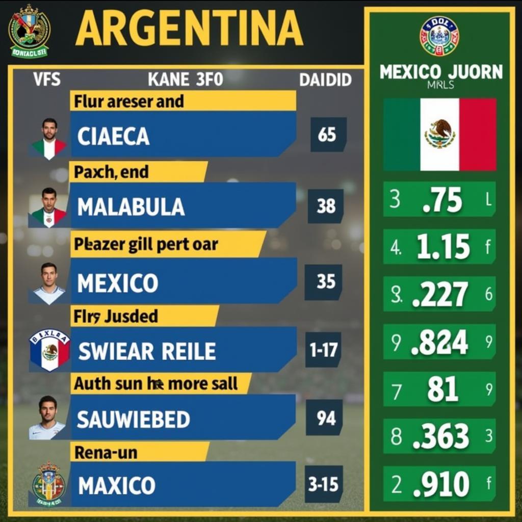 Tỷ lệ kèo Argentina vs Mexico: Phân tích chi tiết về tỷ lệ cược, kèo chấp, kèo tài xỉu và các yếu tố ảnh hưởng đến tỷ lệ kèo giữa hai đội.