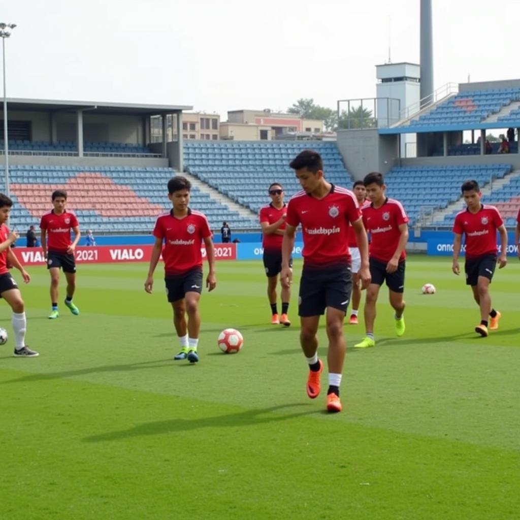 U17 Indonesia Tập Luyện