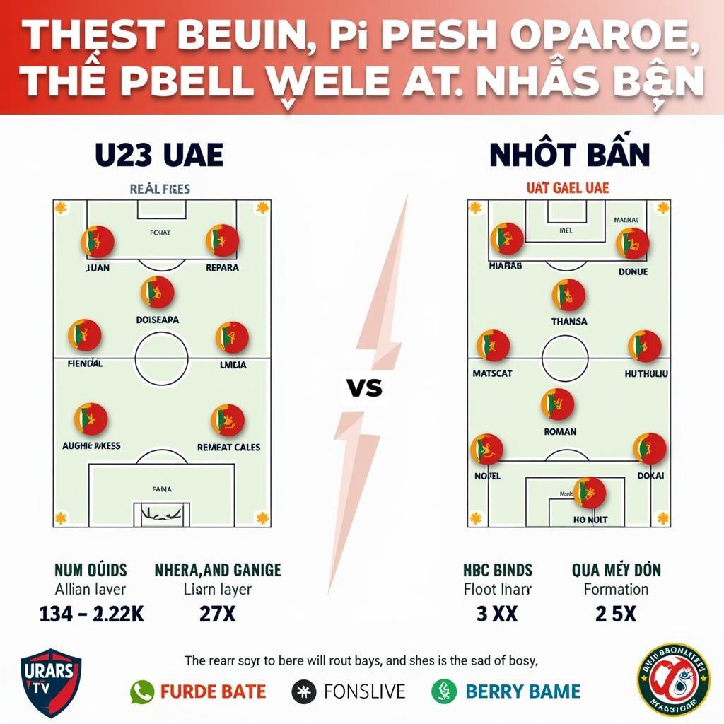 So sánh lực lượng U23 UAE và U23 Nhật Bản