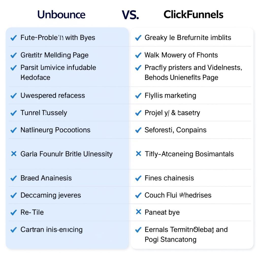 So sánh tính năng Unbounce vs ClickFunnels