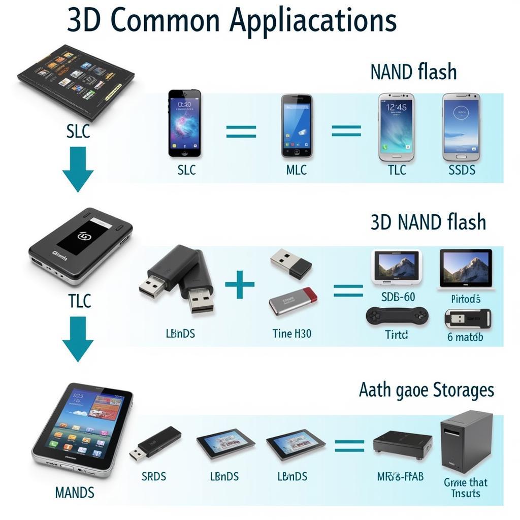 Ứng dụng của các loại NAND flash