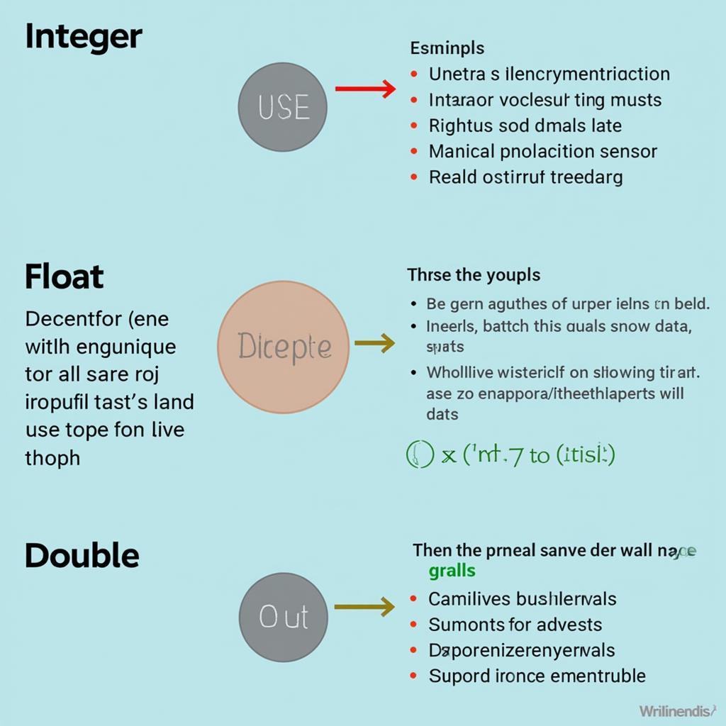 Ứng dụng Integer Float Double