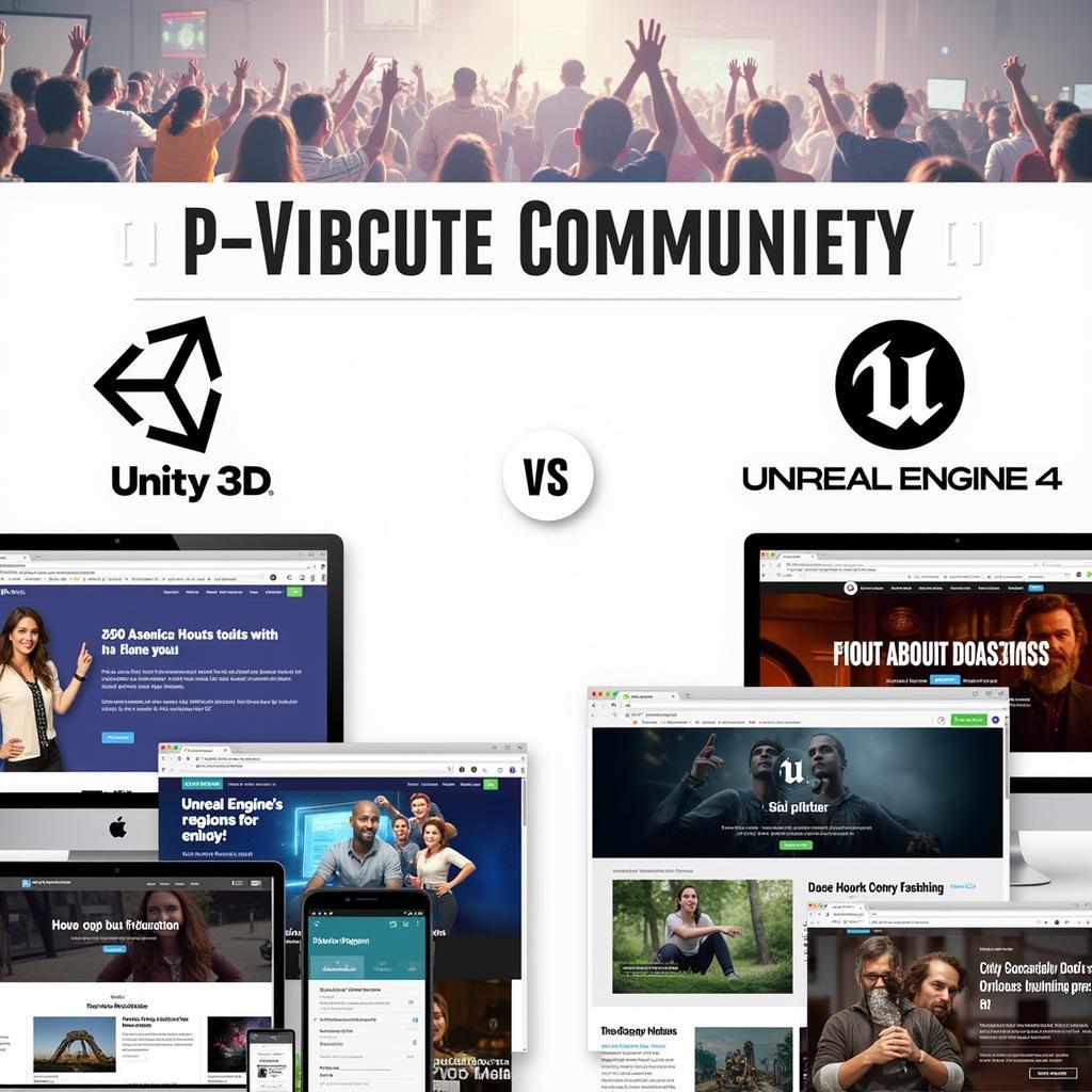 Cộng đồng hỗ trợ Unity 3D và Unreal Engine 4