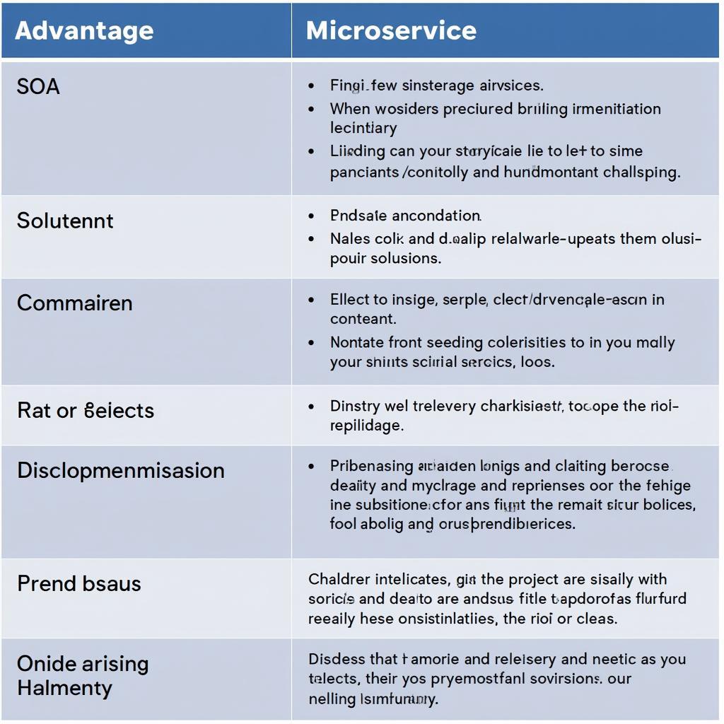 Ưu và Nhược điểm của SOA và Microservices