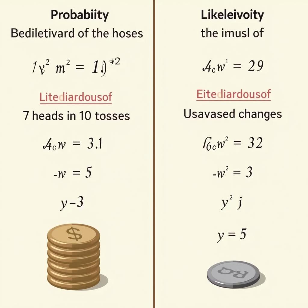 Ví dụ minh họa likelihood vs probability