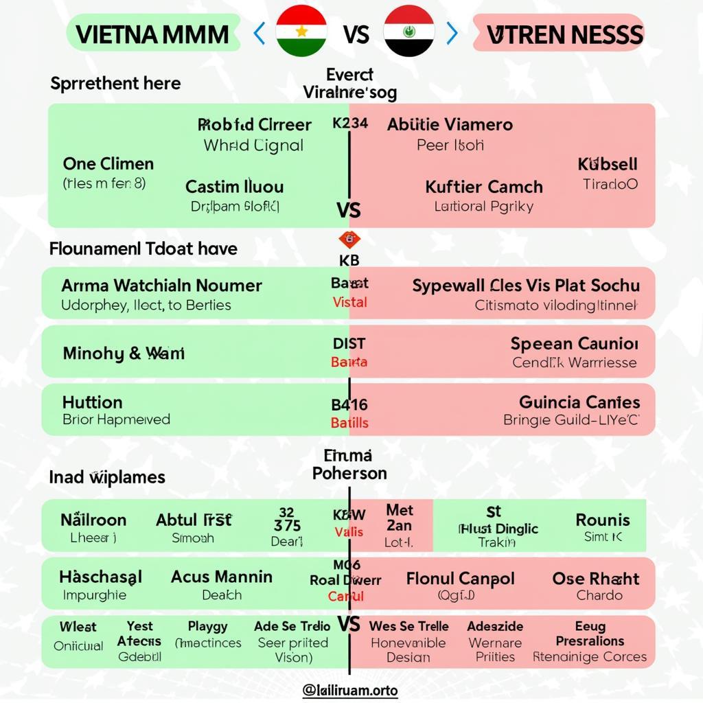 So sánh lực lượng giữa đội tuyển Việt Nam và Iraq