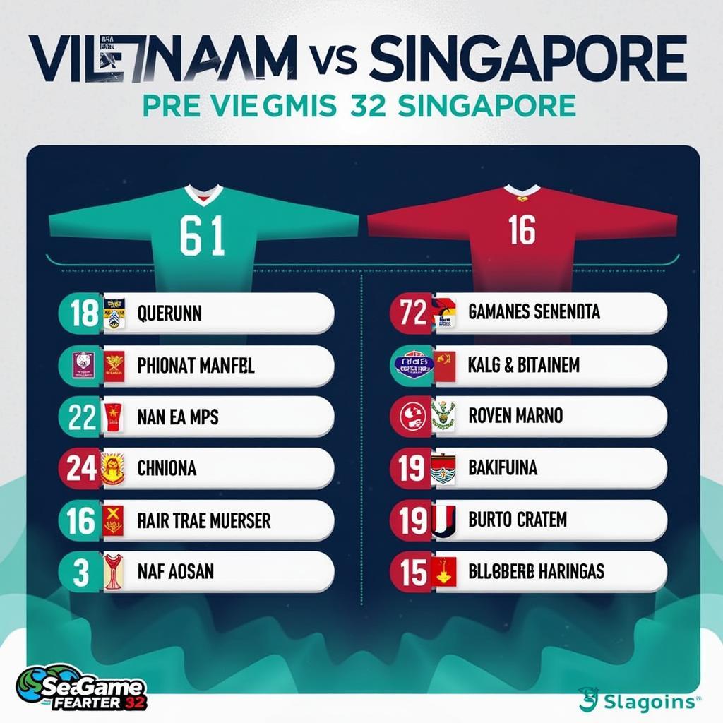 Đội hình ra sân dự kiến Vietnam vs Singapore Seagame 32