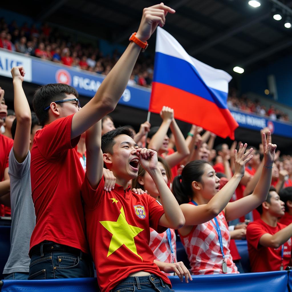 Cổ động viên VN vs Nga Futsal