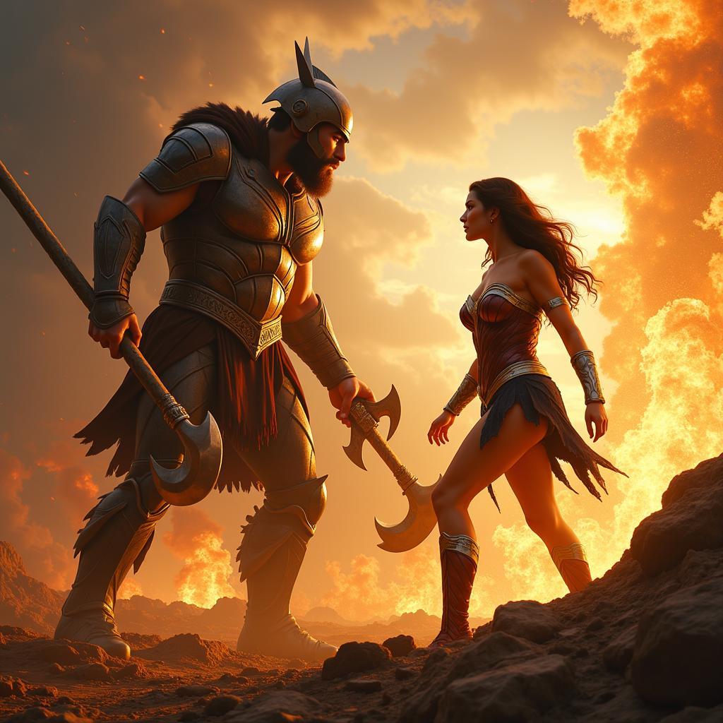 Wonder Woman vs Ares: Thần Chiến Tranh