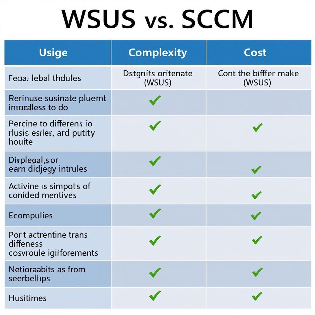 WSUS vs SCCM so sánh