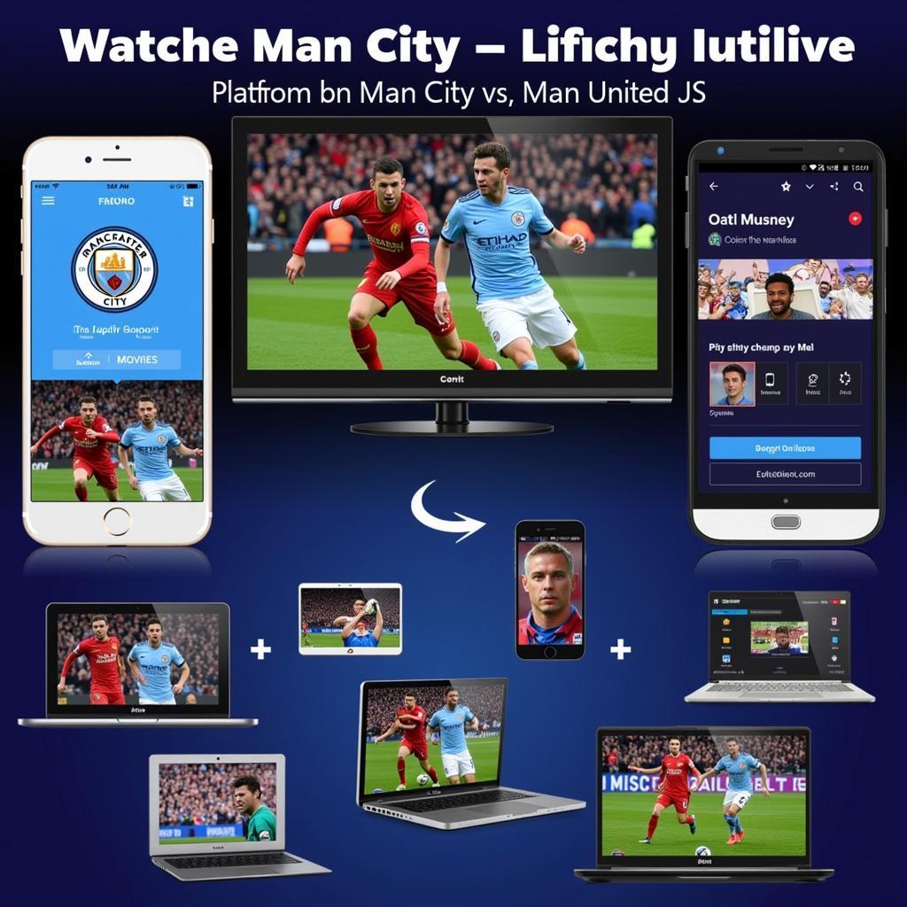 Xem trực tiếp Man City vs Man United trên các nền tảng