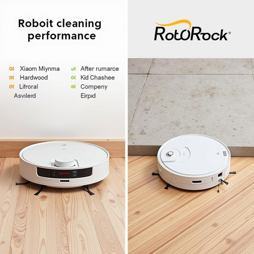 Hiệu năng làm sạch của Xiaomi Mijia và Roborock