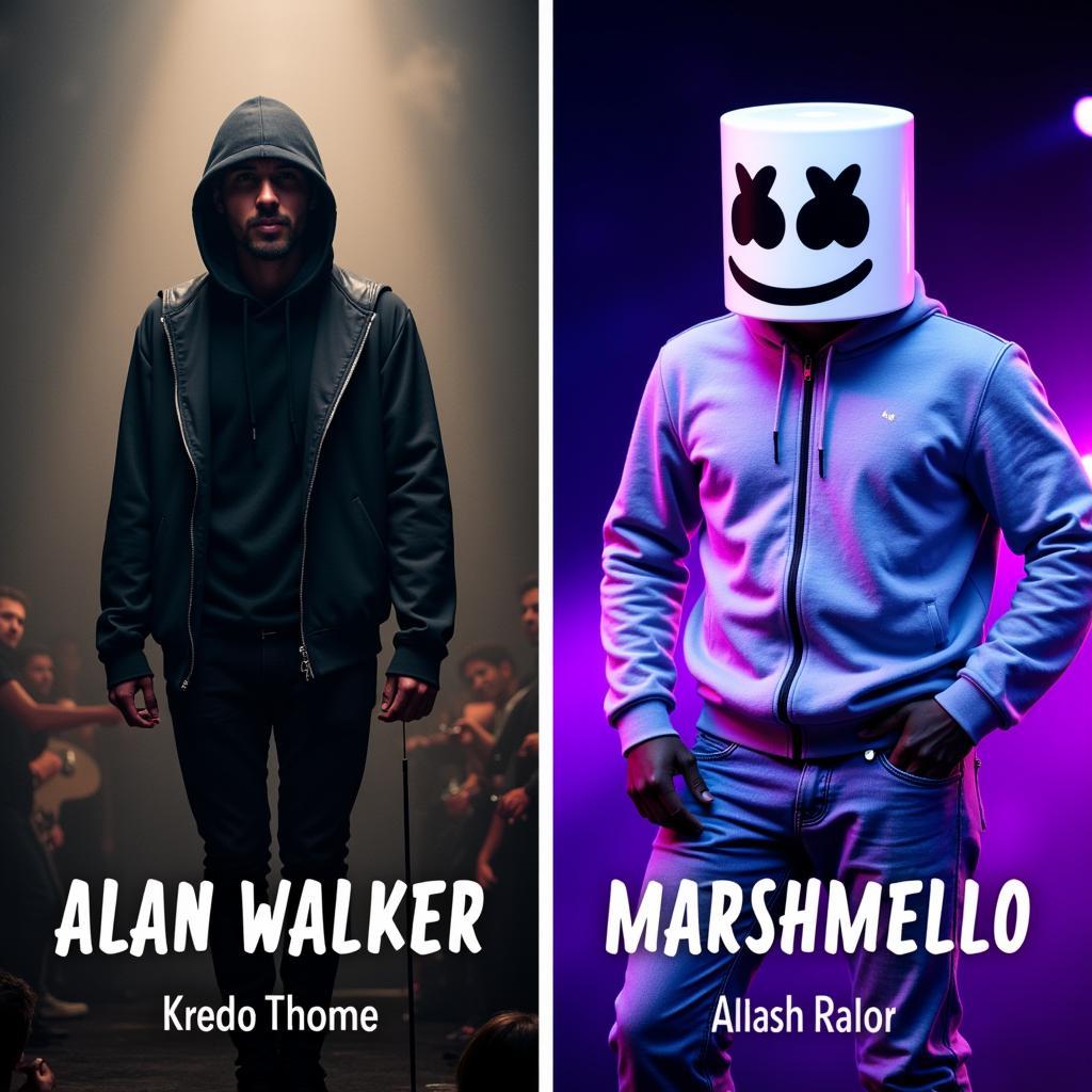 Alan Walker và Marshmello: Phong cách âm nhạc đặc trưng