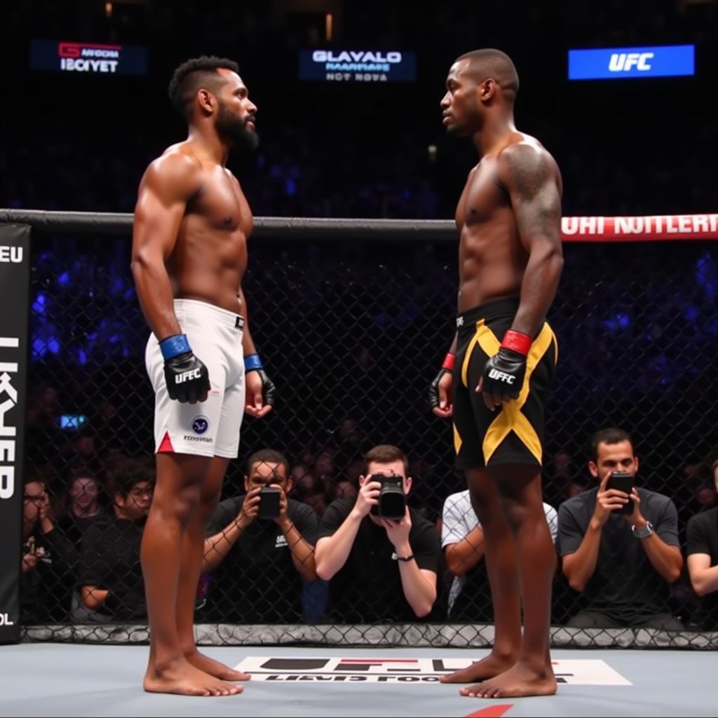 Trận đấu giữa Alex Pereira và Israel Adesanya tại UFC.