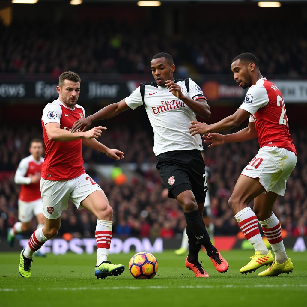 Trận đấu kịch tính giữa Arsenal và Fulham