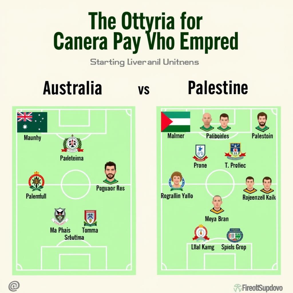 Đội hình Australia vs Palestine