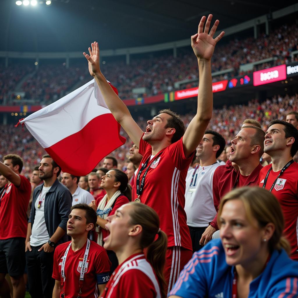 Trận đấu Ba Lan vs Nga tại EURO 2012