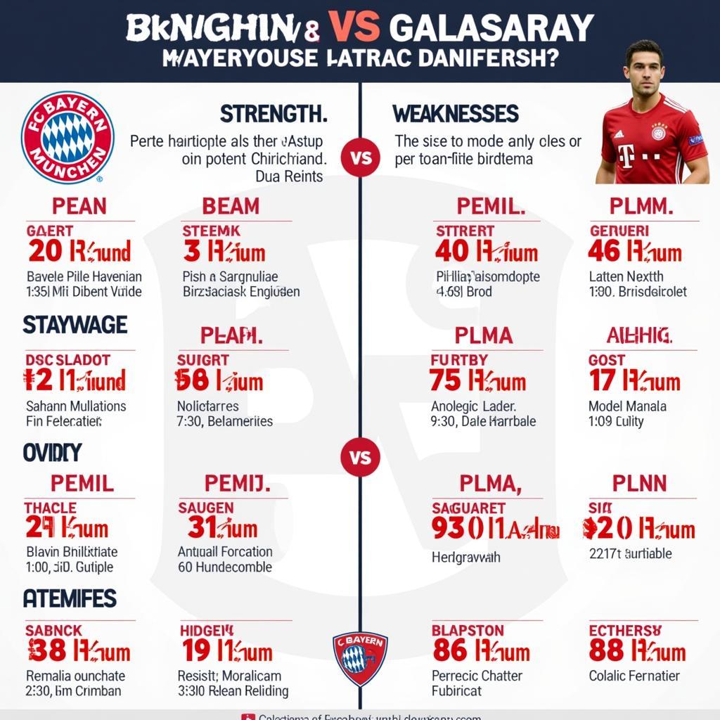 Phân tích sức mạnh của Bayern Munich và Galatasaray