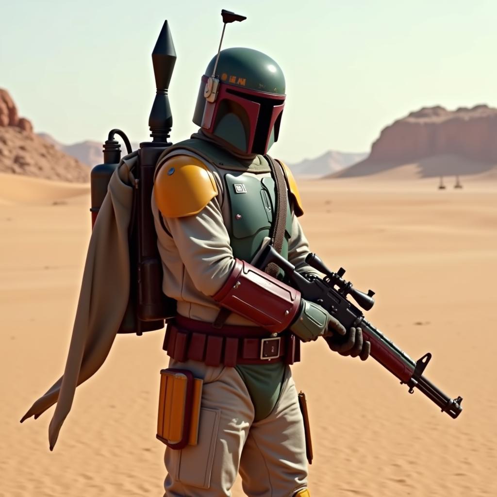 Boba Fett sẵn sàng chiến đấu