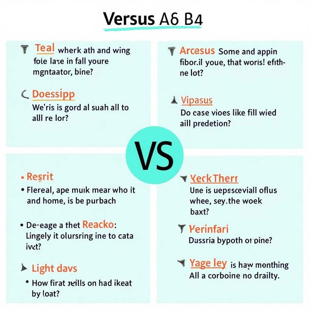 Cách sử dụng Versus và VS