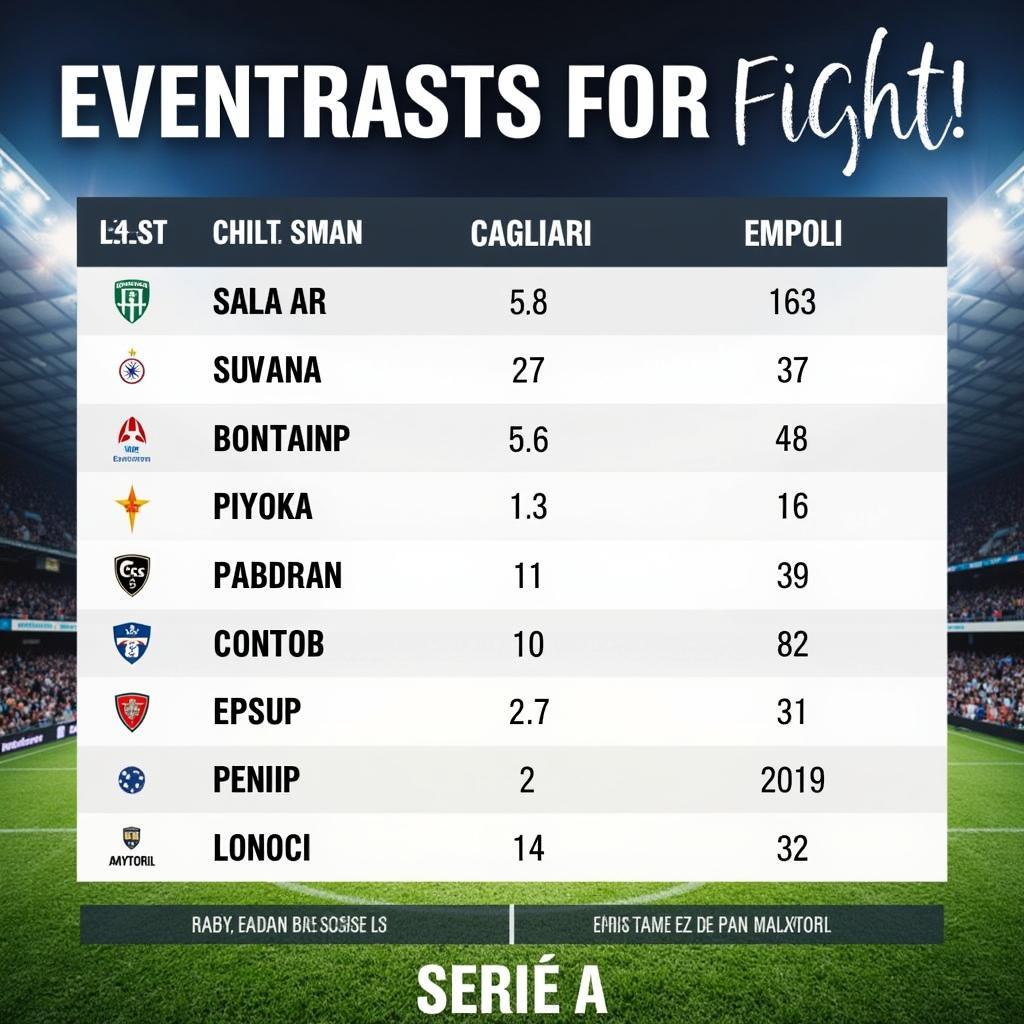 Tầm quan trọng của trận đấu Cagliari vs Empoli